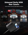REDTIGER 4K HDR Dash Cam Front and Rear, STARVIS 2 Sensor, 5.8GHz WiFi APP, 3.18" Touchscreen, Voice Control, 128G Card Included, WDR, Dash Camera for Cars with GPS, 24H Parking Mode(F7N Elite)
