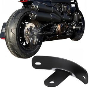 Otoolling Rear License Plate Tag Mount Bracket Motorcycle License Plate Bracket Curved Side Support Holder Compatible with Harley/Davidson Sportster 48 72 Iron 883 1200 Nightster Roadster 1993-up