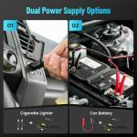 SEESII Electric Car Jack Kit 5 Ton 17.7 Inch Lift Range 3in1 car jack Hydraulic with Impact Wrench and Tire Inflator Floor Jack for SUV/Pickup/Truck/Sedan Roadside Emergency Tire Change Spare Tool Set