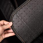 CAR PASS Waterproof Car Floor Mat, Universal Fit Car Mats with Driver Heel Pad, Leather Car Carpet, Anti-Slip Nibbed Backing Floor Mats for SUV, Vans,Sedan,Truck, Automotive Set for Women (Orange)