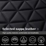 Coverado Ram Seat Covers Full Set, Waterproof Ram 1500 Seat Cover Compatible with 2002-2025 Dodge RAM 1500 2500 3500 Crew Quad Cab with Curved Bench, Black