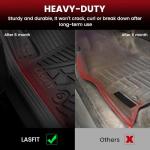 LASFIT Floor Mats for Chevrolet Chevy Colorado/GMC Canyon Crew Cab 2023 2024 2025 2026 (Fit Carpet Floor), All Weather TPE Custom Fit Floor Mats for Cars, 1st and 2nd Row Car Floor Mats Full Set