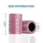 CKAuto Tire Valve Stem Caps, Pink, 4 pcs/Pack, Anodized Aluminum Tire Valve Cap Set, Corrosion Resistant, Universal Stem Covers for Cars Trucks Motorcycles SUVs and Bikes