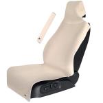 Gorla Gear Beige Premium Universal Fit Waterproof Stain Resistant Tan Khaki Car Seat Cover Neoprene Non-Slip Bucket Seat Dog Sweat Proof Protector Save Your Leather Cloth Seats Van Truck SUV Sedan