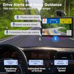 GPS Navigator for Car with 2025 Maps Free Lifetime Update, 7 Inch Car GPS Navigation System for Truck Commercial Drivers with POI/ZIP Search, Voice Turn Guidance, Speedcam Light Alerts, FM, 7 Vehicles