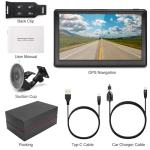 GPS Navigator for Car with 2025 Maps Free Lifetime Update, 7 Inch Car GPS Navigation System for Truck Commercial Drivers with POI/ZIP Search, Voice Turn Guidance, Speedcam Light Alerts, FM, 7 Vehicles