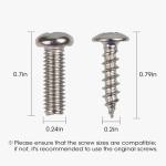 Aujen Silicone License Plate Frames, 2 Pack White Side-Opening License Bracket Holder, Without Obstruction. Rustproof, Rattle Proof & Weatherproof Universal