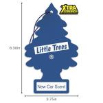 LITTLE TREES Car Air Freshener | Xtra Strength Provides Long-Lasting Scent for Auto or Home | Extra Boost of Fragrance | New Car Scent, 24 Air Fresheners