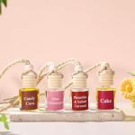 Maxdot 4 Pcs Cute Car Air Freshener Hanging Fall Car Essentials Oil Diffuser Long Lasting Air Freshener Aromatherapy Vehicle Diffuser Automobile Scents Fragrance(Dessert and Sweet Collection)