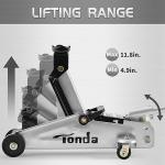TONDA Floor Jack, Hydraulic Portable Car Lift Jack, 2 Ton (3,800 lb) Capacity, Silver
