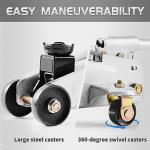 TONDA Floor Jack, Hydraulic Portable Car Lift Jack, 2 Ton (3,800 lb) Capacity, Silver