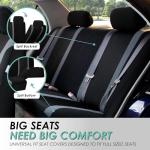 FH Group Gray Car Seat Covers Set