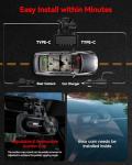 IIWEY 4K+4K Dash Cam Front and Rear, Dual STARVIS w/HDR, 5G WiFi-6 (up to 20MB/s) with App, 128G SD Card Included, GPS, Dash Camera for Cars with 24/7 Parking Mode, 3.18 Inch IPS, 170° Wide Angle