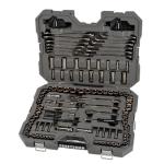 CRAFTSMAN OVERDRIVE 154-Piece Gunmetal Chrome Mechanics Tool Set, Standard SAE/Metric Socket Set, with Hard Case (CMMT99154L)