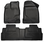 Husky Liners Weatherbeater Floor Mats | Fits 2007-2014 Ford Edge; 2007-2015 Lincoln MKX | Front & 2nd Row, 3-pc Black - 99761