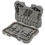 CRAFTSMAN OVERDRIVE 154-Piece Gunmetal Chrome Mechanics Tool Set, Standard SAE/Metric Socket Set, with Hard Case (CMMT99154L)