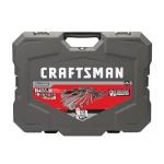 CRAFTSMAN OVERDRIVE 154-Piece Gunmetal Chrome Mechanics Tool Set, Standard SAE/Metric Socket Set, with Hard Case (CMMT99154L)