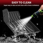 LASFIT Floor Mats for Hyundai Santa Fe 2021 2022 2023 (Only Fit Gas, Not Fit Hybrid or PHEV), All Weather TPE Custom Fit Car Floor Liners 1st & 2nd Row Mats Accessoires, Black