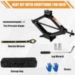 Compact 2 Ton Portable Car Jack Kit