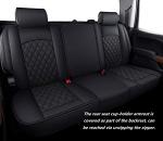 Aierxuan Seat Covers for Truck Chevy Chevrolet Silverado GMC Sierra Pickup 2007-2025 1500 2500HD 3500HD Trail Boss Z71 Crew Double Extended Cab Waterproof Leather Protectors (Full Set, Black)