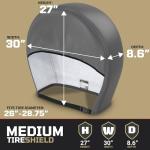 TIRESHIELD PRO Tire Covers Set of 4 - Heavy Duty All-Weather UV-Resistant Wheel Covers w/StormLock-System - Year-Round Protection for Your RV, Camper, Truck, Car & Trailer Tires w/ 26-28.75" Diameter