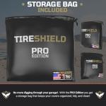 TIRESHIELD PRO Tire Covers Set of 4 - Heavy Duty All-Weather UV-Resistant Wheel Covers w/StormLock-System - Year-Round Protection for Your RV, Camper, Truck, Car & Trailer Tires w/ 26-28.75" Diameter