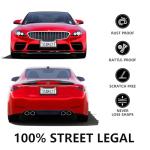 Black License Plate Frames - 2PCS License Plate Covers, Universal Aluminum Front and Rear Tag Holders with Screws, Rust-Proof Car License Plate Holder for All Vehicles (Black)