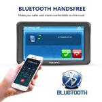 GPS Navigator for Car Truck RV with Bluetooth, Latest 2025 Map 7 inch Touch Screen GPS for Car, Vehicle GPS with Speed and Red Light Warning (Black)