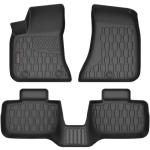 AUTOBULL Floor Mats Compatible with 2011-2023 Dodge Charger RWD & Chrysler 300 Rear-Wheel Drive ONLY, All Weather TPE Floor Liners, Custom Fit Car mats, 1st & 2nd Row, Black