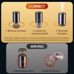 Smart Car Air Freshener - Car Diffusers for Essential Oils with Starry Sky Projection and Colorful Ambient Light, Auto On/Off, Adjustable Concentration Diffuser for Car with 50ml Car fragrance-Cologne