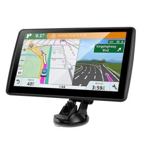 GPS Navigator for Car Truck RV, 2025 Latest Maps, 7-inch Touch Screen with Voice Guidance, Speed Limit & Red Light Camera Alerts (GPS with 1 Charger)
