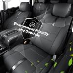 Super Cover for Toyota Tundra Seat Covers 2014-2021 (CrewMax only), Full Covered Leather Seat Protectors for Tundra 2021 2020 2019 2018 2017 2016 2015 2014 Truck Car Accessories with Carbon Fiber