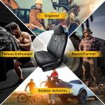 Super Cover for Toyota Tundra Seat Covers 2014-2021 (CrewMax only), Full Covered Leather Seat Protectors for Tundra 2021 2020 2019 2018 2017 2016 2015 2014 Truck Car Accessories with Carbon Fiber