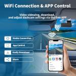 DUUSTA Dash Cam Front, 2K/1440P QHD Dash Camera for Cars Free 32GB Card Included, 170° Wide Angle WDR Dashcams Mini Built in WiFi & APP Control, Night Vision, G-Sensor, Loop Recording