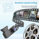 DUUSTA Dash Cam Front, 2K/1440P QHD Dash Camera for Cars Free 32GB Card Included, 170° Wide Angle WDR Dashcams Mini Built in WiFi & APP Control, Night Vision, G-Sensor, Loop Recording