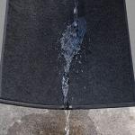 CAR PASS Rainbow Waterproof Universal Fit Faux Leather Car Carpet- Anti-Slip Nibbed Backing Floor Mats for SUV, Vans, Sedans, Trucks, Automotive Set of 4 (Black with Gray)