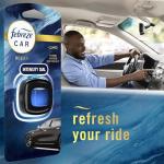 Febreze Car Ocean Scent Air Freshener Vent Clip, .07 oz. Car Vent Clip, Pack of 4