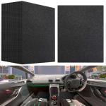 RUENXG 20PCS Black Disposable Car Floor Mats 19.6x15.7 Inch Heavy-Duty Automotive Floor Protectors for Car Wash & Detailing - Non-Slip Vehicle Interior Protector Fits SUV/Truck