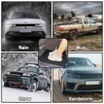 RUENXG 20PCS Black Disposable Car Floor Mats 19.6x15.7 Inch Heavy-Duty Automotive Floor Protectors for Car Wash & Detailing - Non-Slip Vehicle Interior Protector Fits SUV/Truck