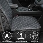 KritterKorner Automotive Seat Covers for Cars, Waterproof Car Seat Cover for Front Seat, PU Leather Car Seat Protector with Nonslip Backing - Universal Fit for Cars, Trucks, SUVs Bucket Seat(1Pcs)