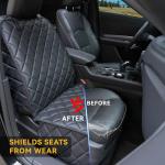KritterKorner Automotive Seat Covers for Cars, Waterproof Car Seat Cover for Front Seat, PU Leather Car Seat Protector with Nonslip Backing - Universal Fit for Cars, Trucks, SUVs Bucket Seat(1Pcs)