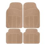 BDK Heavy Duty 4pc Front & Rear Rubber Floor Mats for Car SUV Van & Truck-All Weather Protection Universal Fit