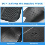 Nilight Rubber Floor Mats for Cars Trucks SUVs,Universal Trim to fit for Most Vehicles,All Weather Protection Heavy Duty Floor Liners,Pack of 4