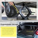 Scissor Jack for Car with Ratchet Wrench,1.5T (3307lbs) Capacity Scissor Car Jack Kit for Lifting Light Vehicles,Heavy Duty Vehicle Accessories Tire Jacks Lifting Range of 3.94-13.19"