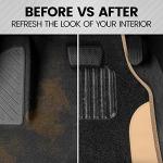 Beige 4-Piece Carpet Vinyl Car Mats