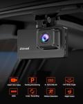 Dash Cam 1080P FHD Front Dash Camera for Cars, Dashcam with 176°Wide Angle, Night Vision, Parking Monitor,Loop Recording, G-Sensor,32G SD Card, Type C