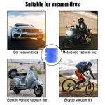 12PCS Fluorescent Car Tire Valve Stem Caps, Luminous Wheel Valve Tire Air Cover, Illuminated Dustproof Corrosion Resistant, Auto Accessories Fit for Motorcycles, SUV, Trucks, Bicycles (Blue/12PCS)