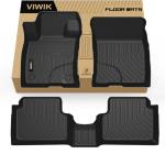 VIWIK Ford Maverick Floor Mats 2025 2024 2023 2022 Not Hybrid- All Weather, Custom Fit for 1st & 2nd Row, TPE, 3D Scanning Design, Non-Slip, Waterproof, Easy to Clean, Durable, Odorless