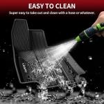 LASFIT Floor Mats&Trunk Mat for Toyota RAV4 2019-2025(Not Fit Hybrid) All Weather TPE Mats Custom Fit for Floor Liner for Toyota RAV 4 LE/XLE/Limited/TRD/Adventure Front and Rear 2 Row Car Mats,Black