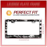 American Flag Eagle Mountains License Plate Frame Funny License Plate Holder Stainless Steel Accessories Cars Decor with 2 Holes Screws Fits Standard Us Ca Vehicles License Plate Frames 12.2 X 6 Inch